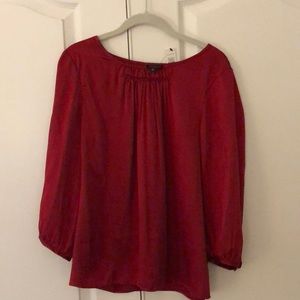 Sweet Red Satin blouse